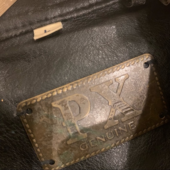 PX Black Jacket Size L Faux Leather pockets inside & Out - Picture 5 of 14